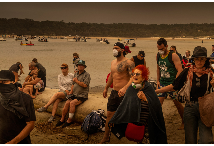 Tourists in Lake Conjola, 2019.